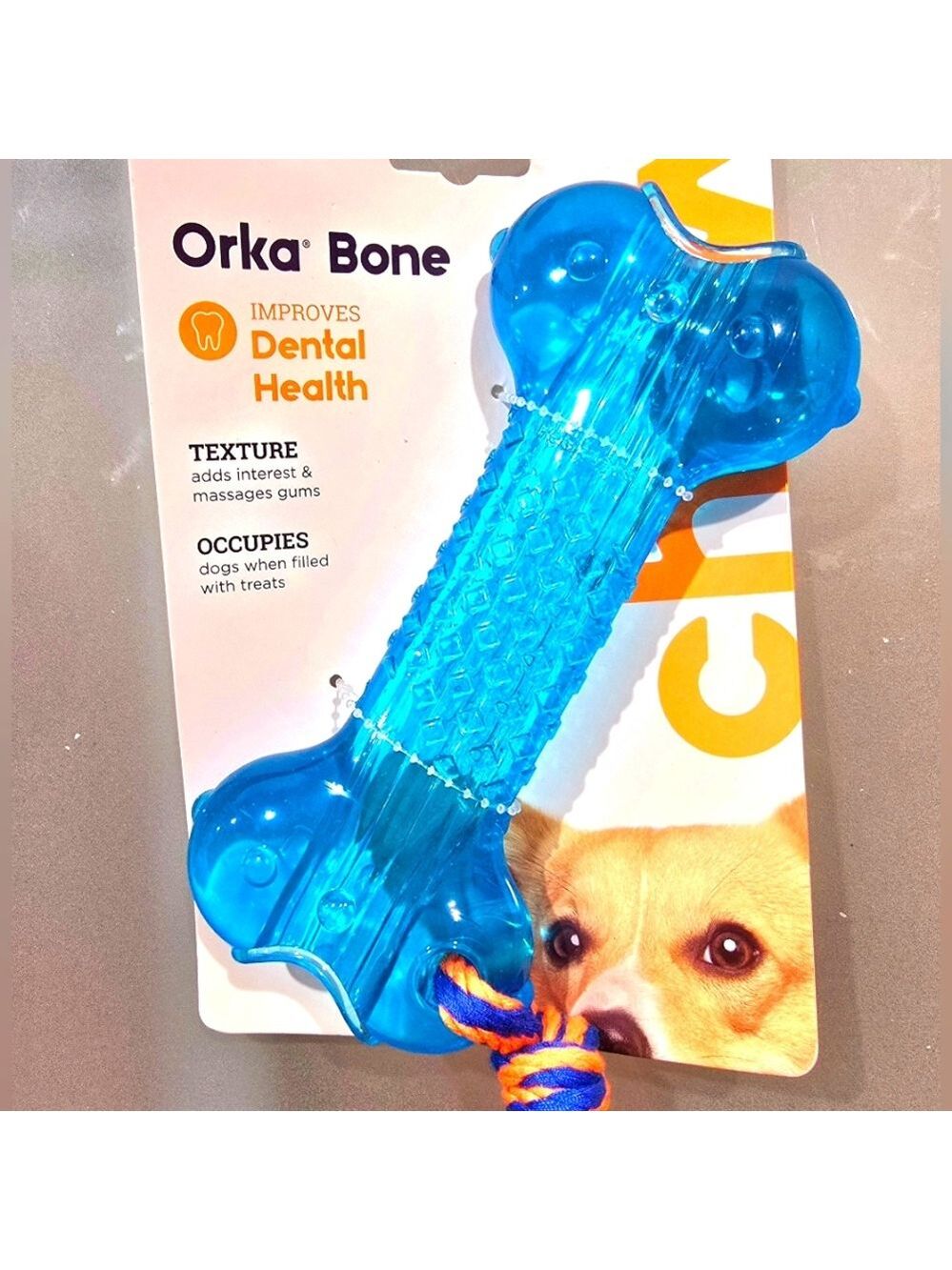 NEW! Petstages Orka Bone Dog Toy Size M/L